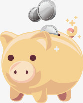 卡通小猪存钱罐