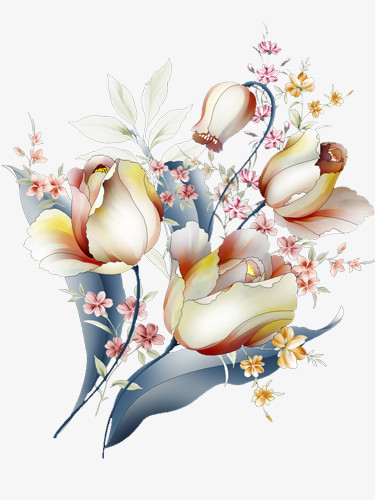 微立体花卉艺术纹理装饰