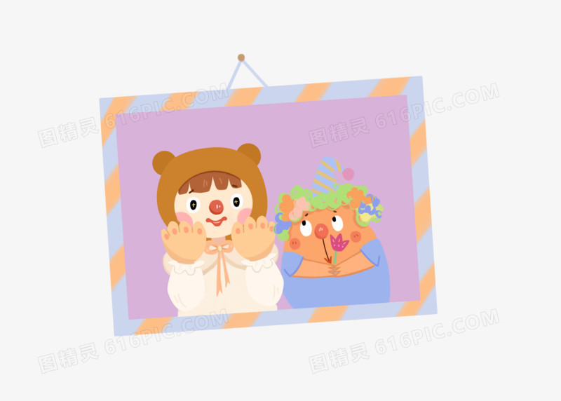 小丑可爱扮小丑素材