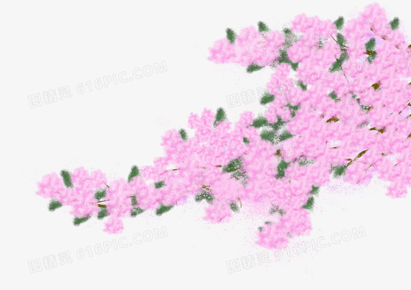 精美粉色樱花树