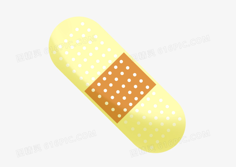 手绘卡通插画简约创可贴