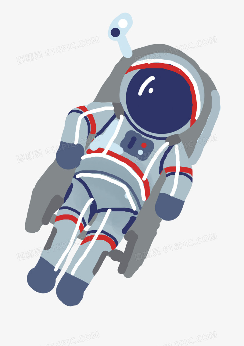 宇航员手绘元素卡通