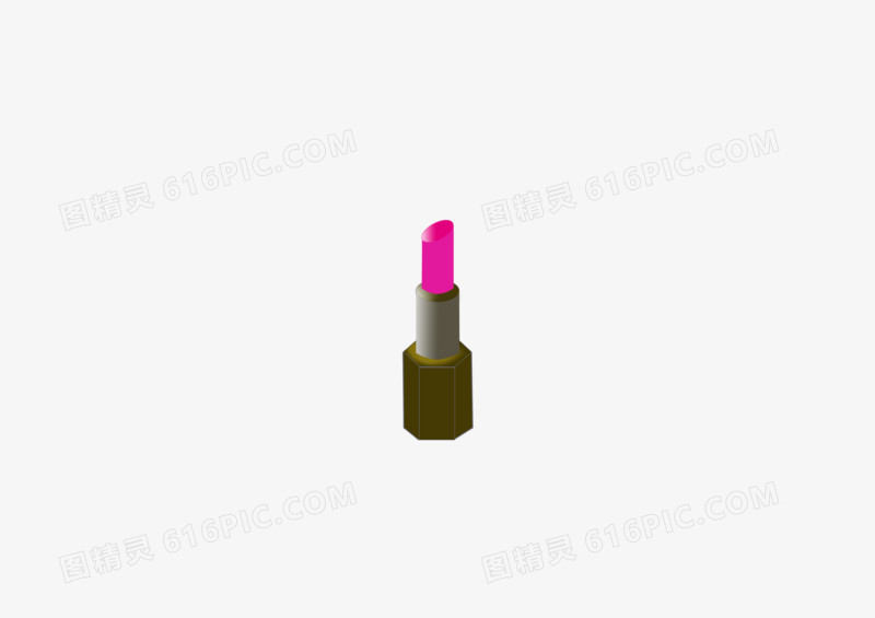 手绘卡通生活化妆品粉色口红