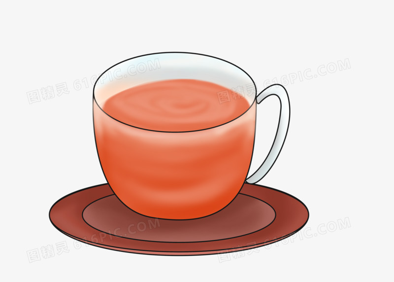 健康养生插画素材养生茶