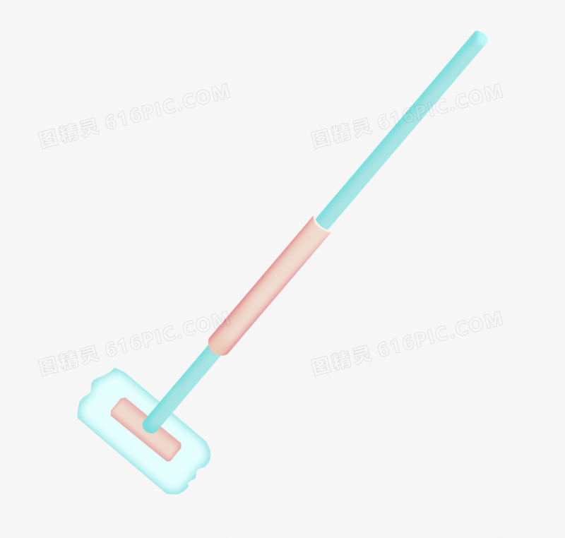 手绘卡通劳动节棉布拖把