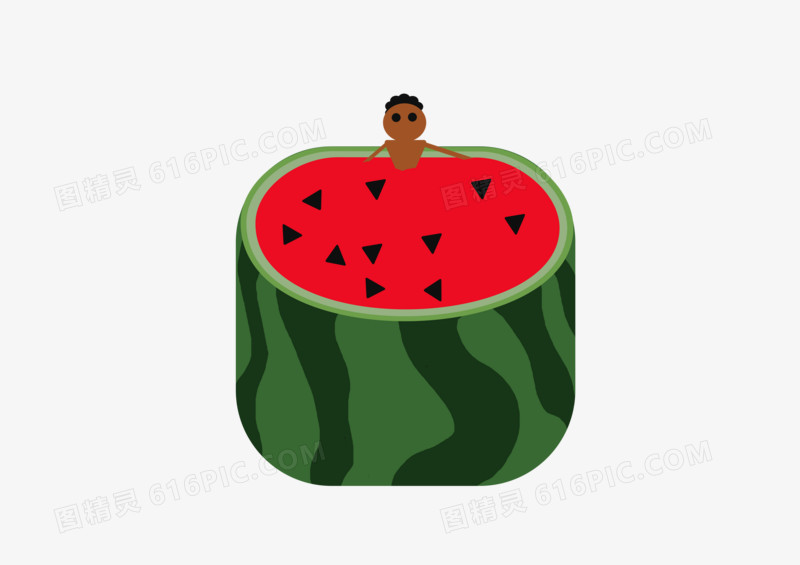 夏日西瓜裕素材