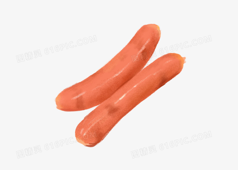 美食好吃香肠炸香肠火腿食物早餐健康好吃美味
