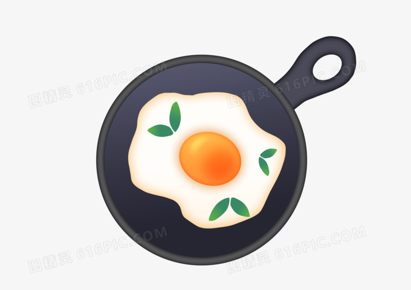 手绘卡通美食可爱太阳蛋