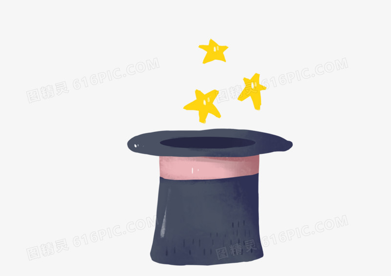 可爱马戏团魔术帽素材
