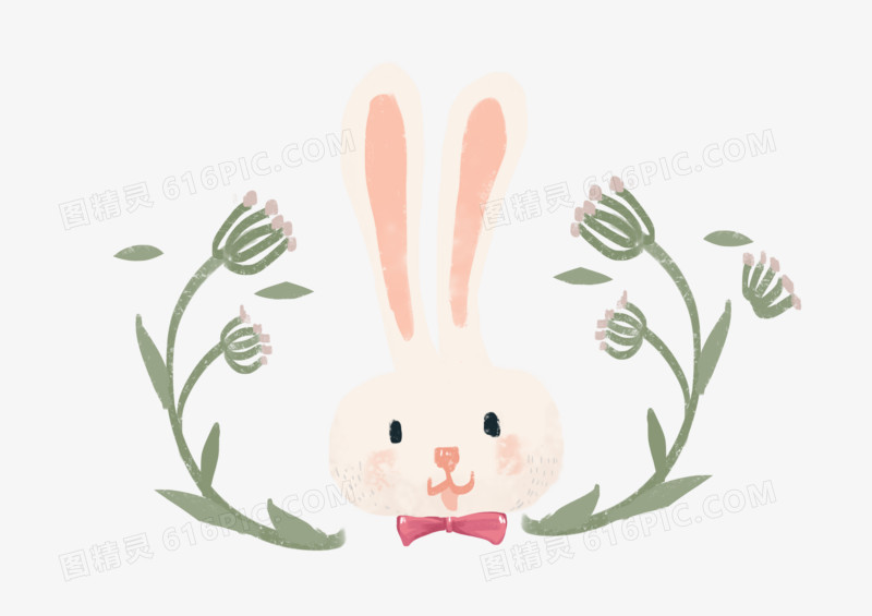 可爱马戏团l兔子素材