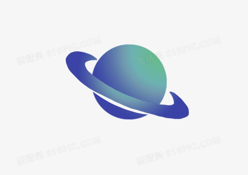 渐变卡通星球插图元素