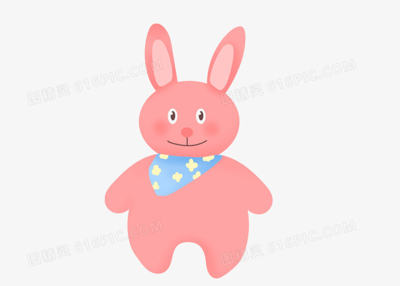 六一节日庆祝可爱玩具素材兔子