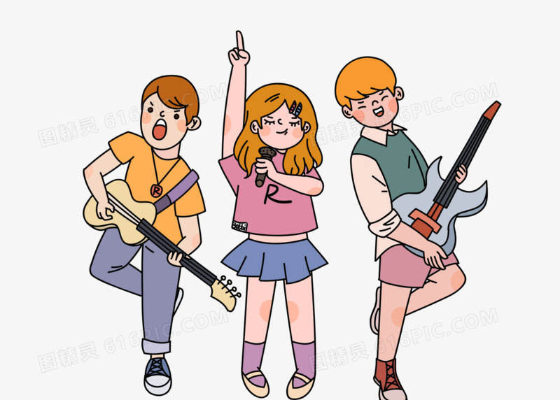 五四青年节狂欢rock派对演唱吉他乐队青年少女