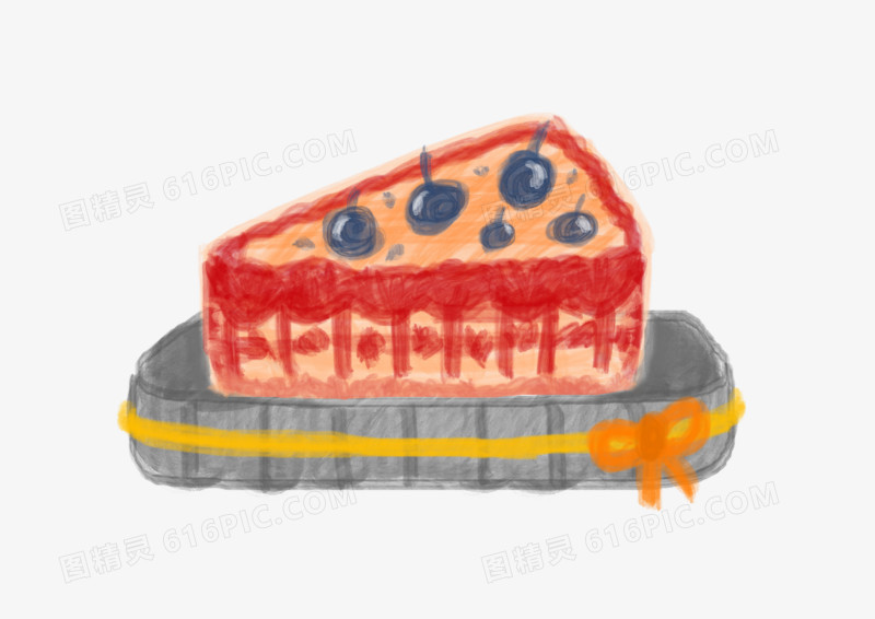 卡通简约食物糕点