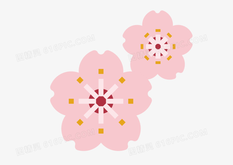 樱花插画矢量精美