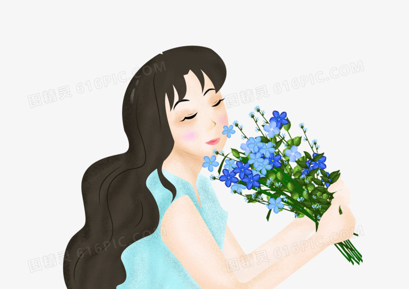 母亲节之美丽噪点母亲单人形象