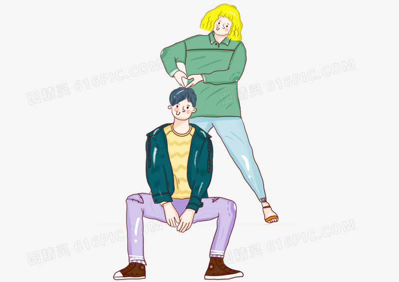 卡通简约情侣游戏