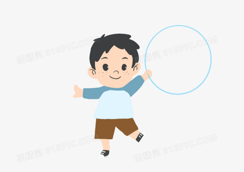 儿童节童趣玩游戏插画元素