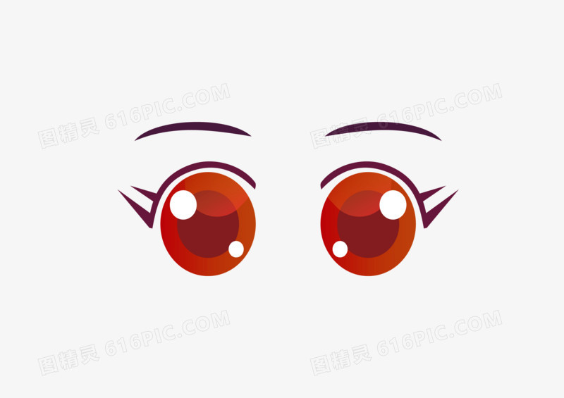 手绘眼睛矢量图