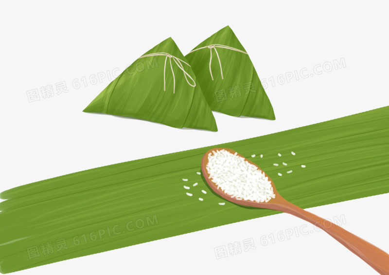 糯米粽子端午节元素