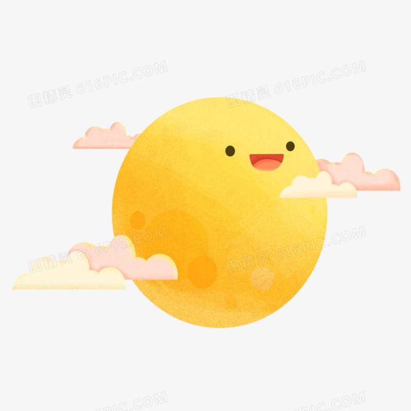 卡通手绘风月亮元素
