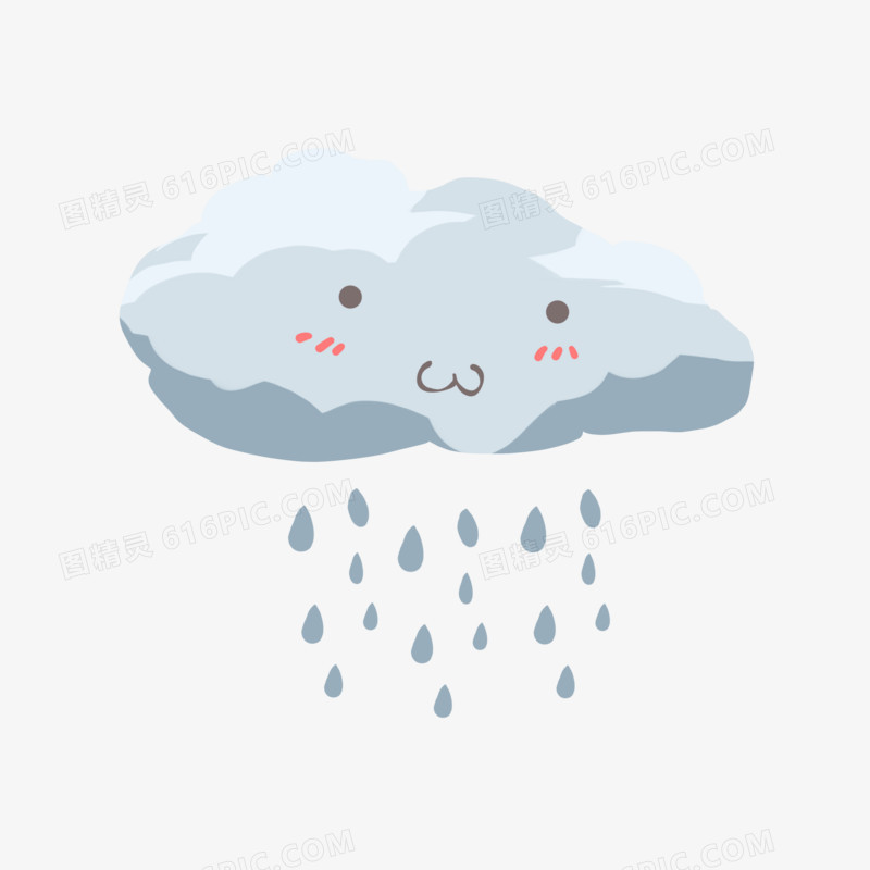 可爱卡通云朵元素