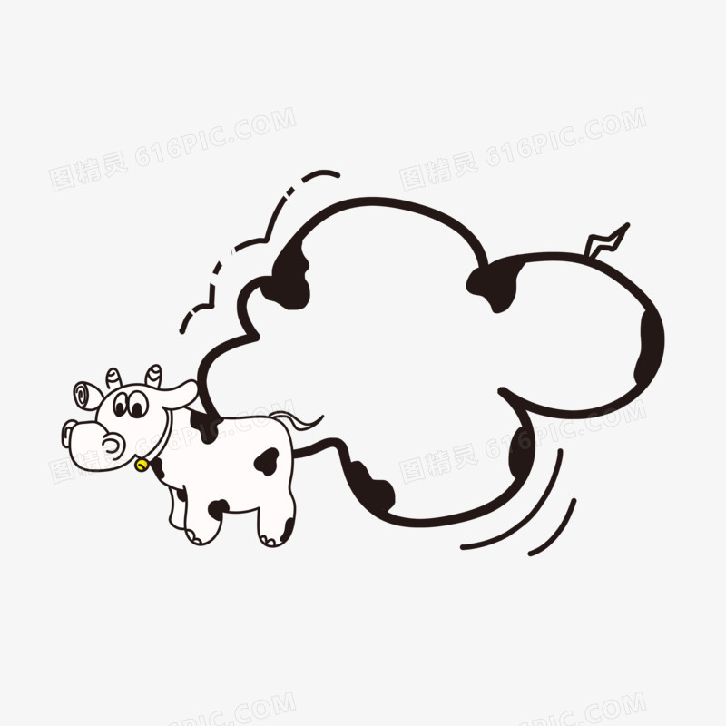 卡通动物边框设计元素