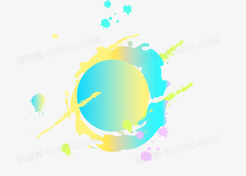 不规则创意渐变流体电商设计素材