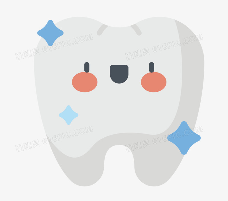 牙齿矢量插画素材