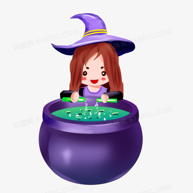 手绘万圣节恐怖死神素材
