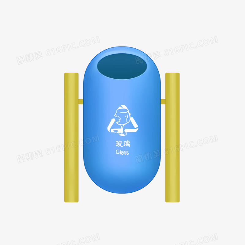 垃圾分类玻璃回收垃圾桶