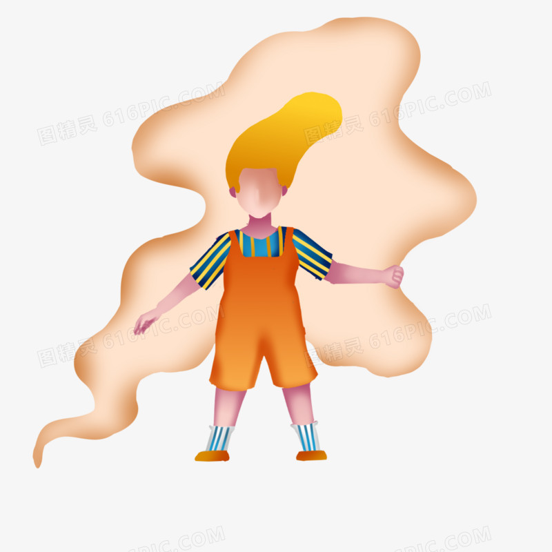 手绘波普扁平素材