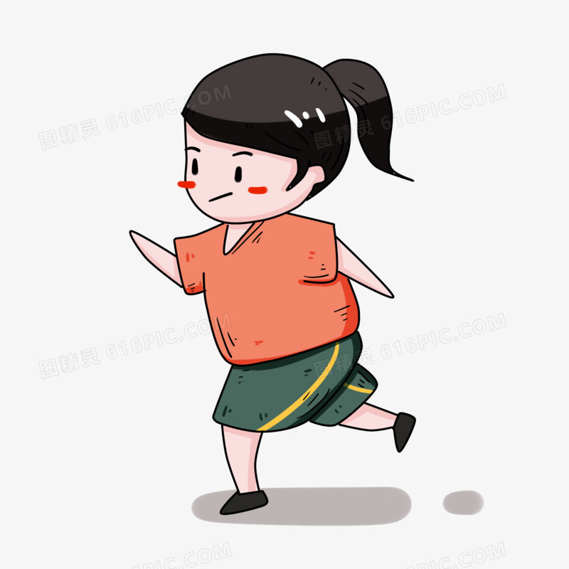 跑步运动的女孩