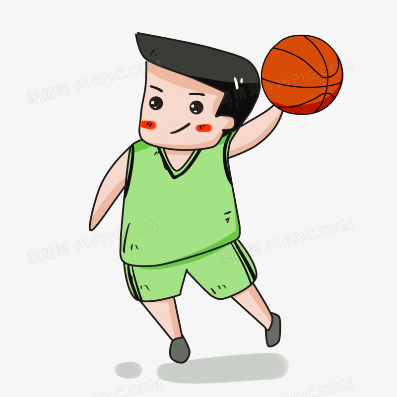 运动篮球人物插画