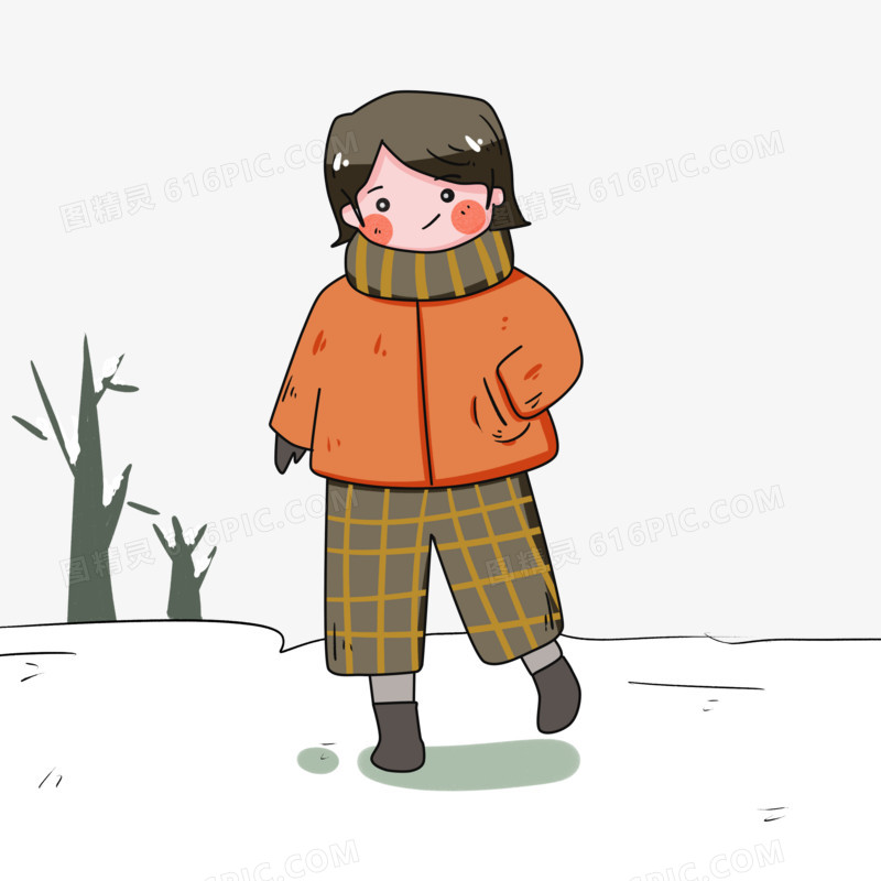 冬季保暖可爱女孩