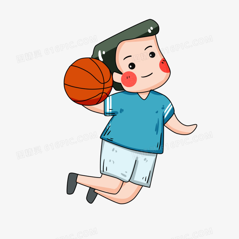 健身运动篮球男孩