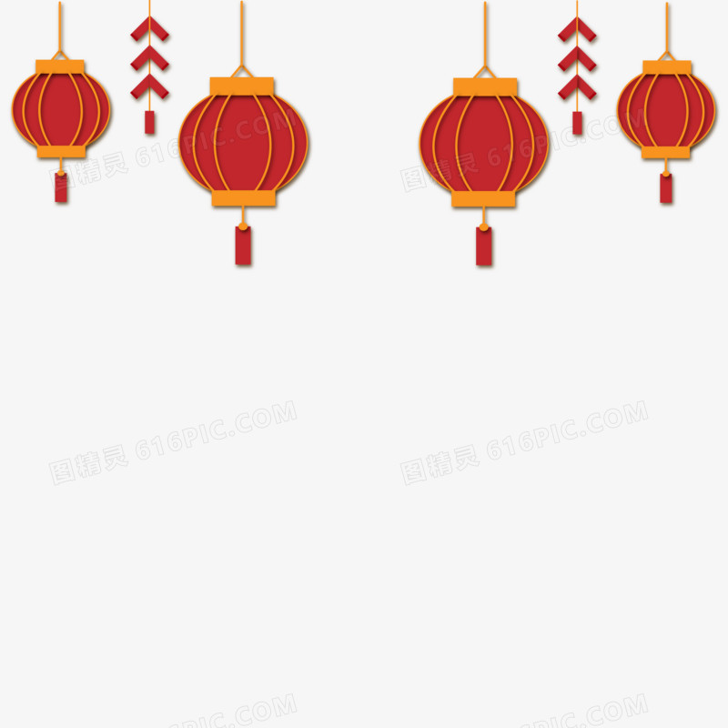 新年喜庆红色灯笼