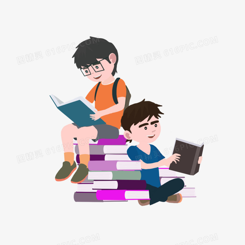 读书人物看书男孩书