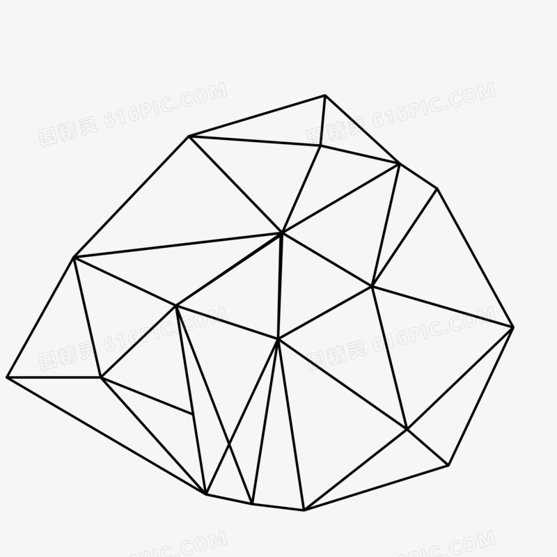 简约立体几何装饰图案设计