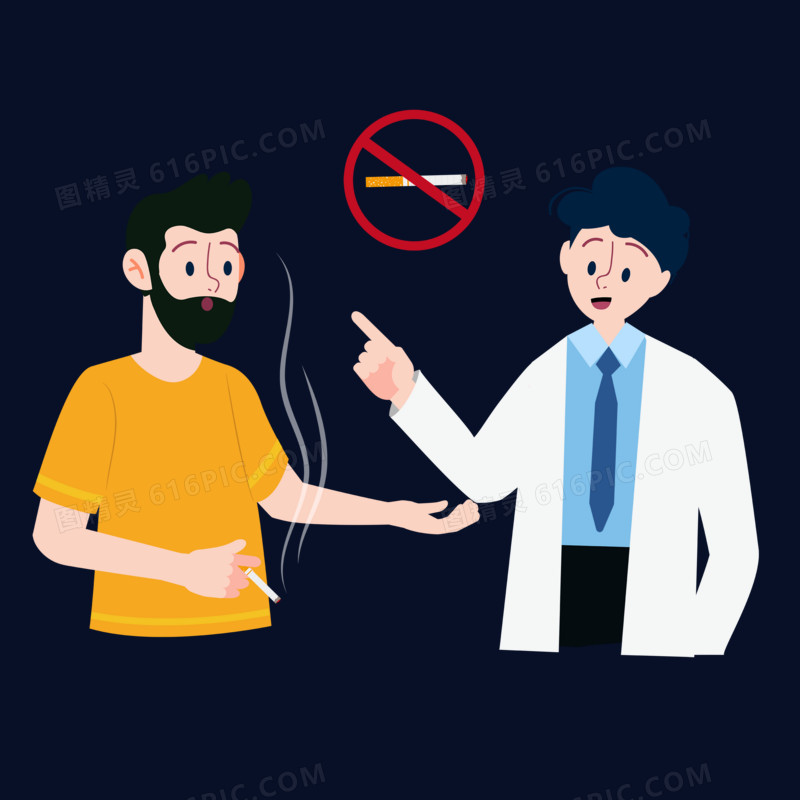 医生告诫烟民戒烟