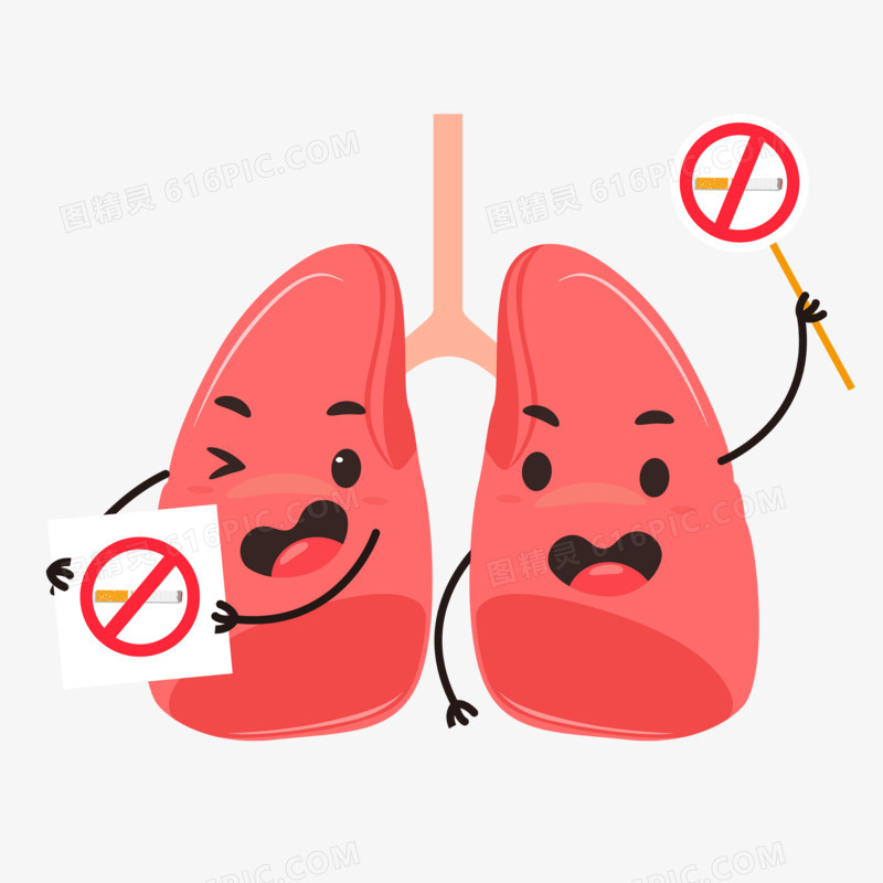 肺器官拟人宣传禁烟