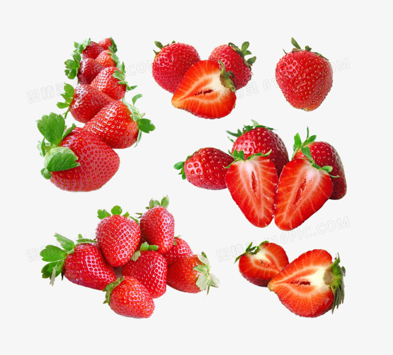 水果草莓高清免抠元素