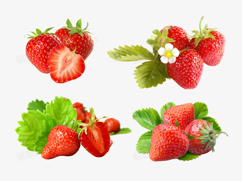 水果草莓高清免抠元素