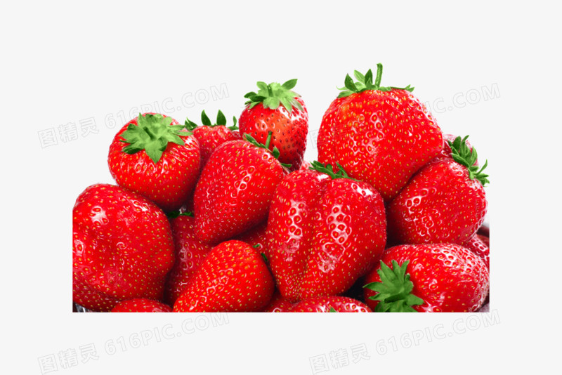成堆的草莓高清免抠元素