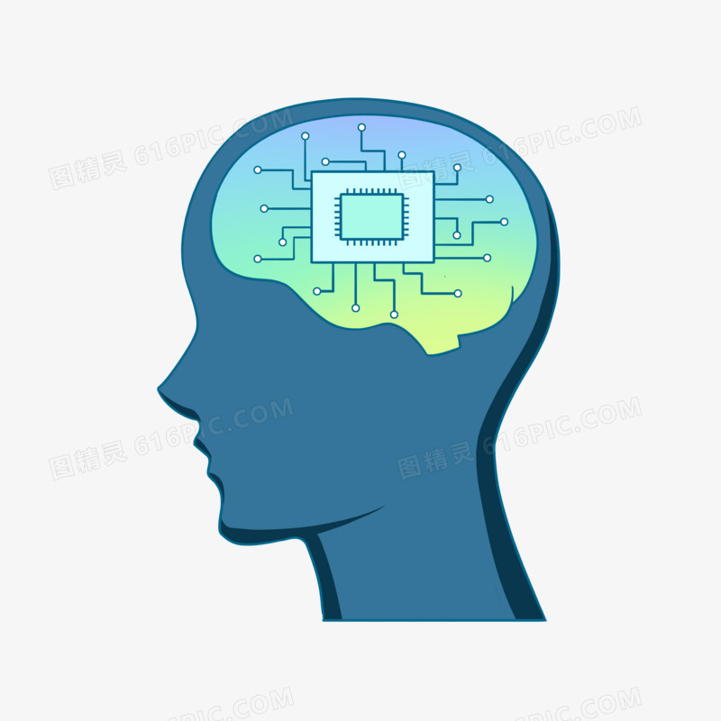 科技大脑芯片思维元素
