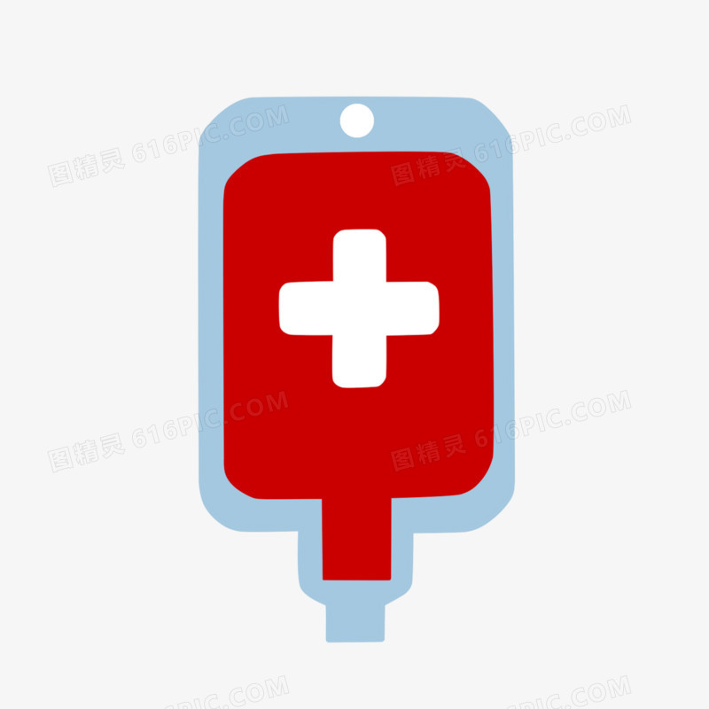 无偿献血血袋图标元素