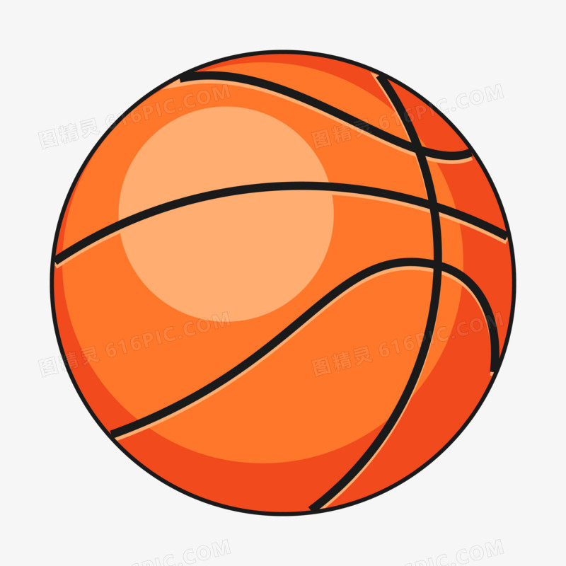 篮球运动器材元素