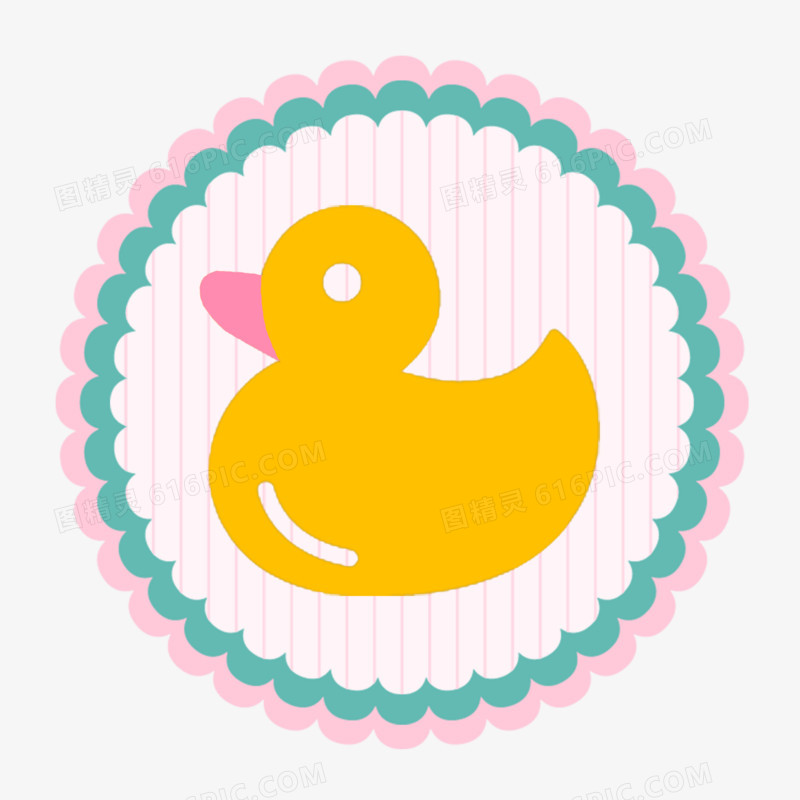 婴儿玩具小鸭子母婴图标小元素