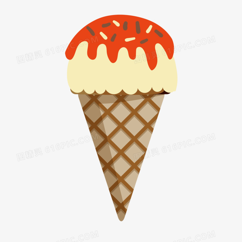夏季彩色冰淇淋素材