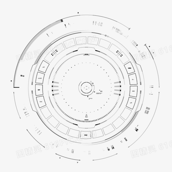 机械效果图 科技图纸png素材